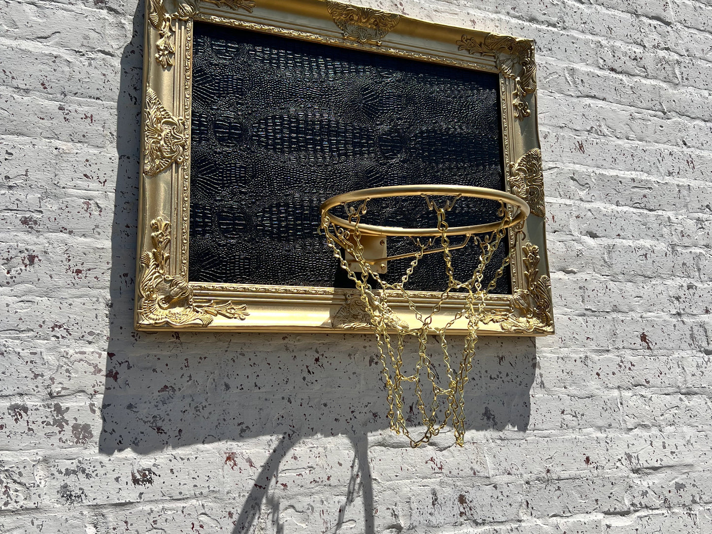 Handmade Snakeskin Basketball Hoop