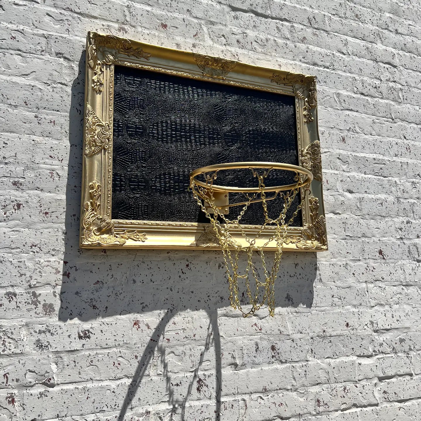 Handmade Snakeskin Basketball Hoop